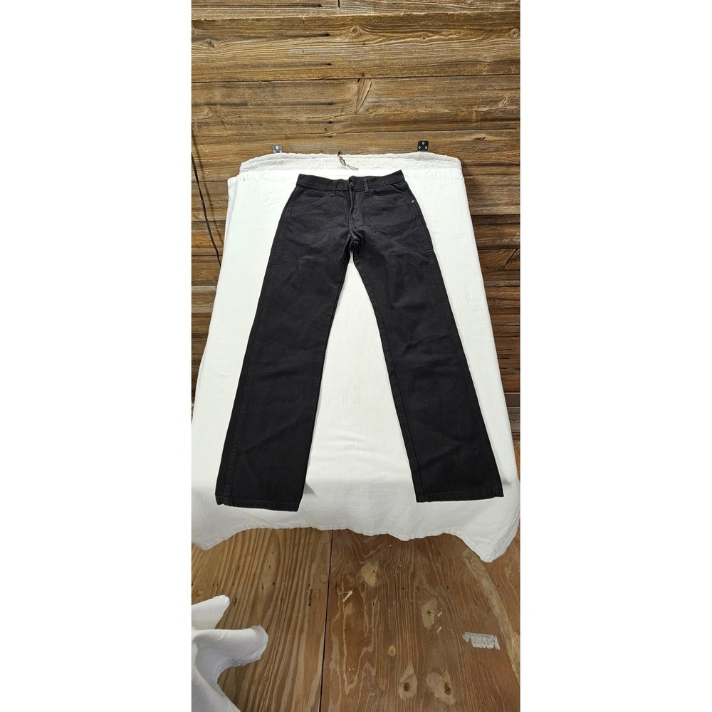 Rustler Mens Regular Fit Straight Leg Black Denim Jeans 30x32 1087619CB